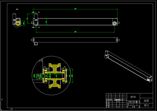 门式起重机的结构设计与建模（SW+CAD+说明书）缩略图